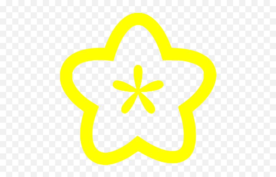 Yellow Flower Icon - Free Yellow Flower Icons Transparent White Flower Icon Png,Flower Icon