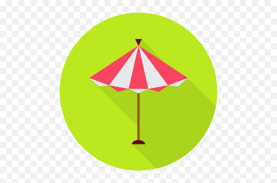 Summer Holidays Umbrella Free Icon Of Travel Flat - Circle Png,Holidays Png