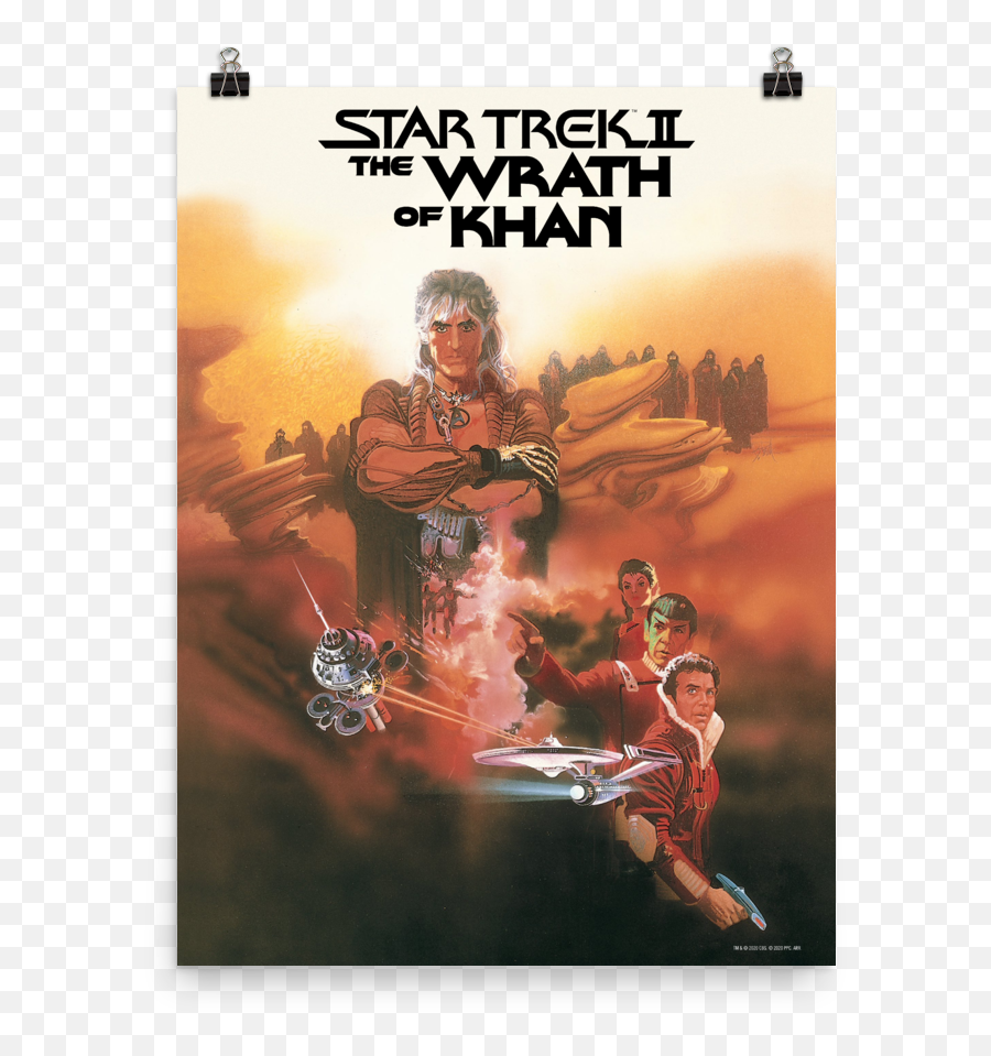 Star Trek Ii The Wrath Of Khan Premium Satin Poster Png Icon