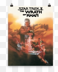 Star Trek Ii The Wrath Of Khan Premium Satin Poster Png