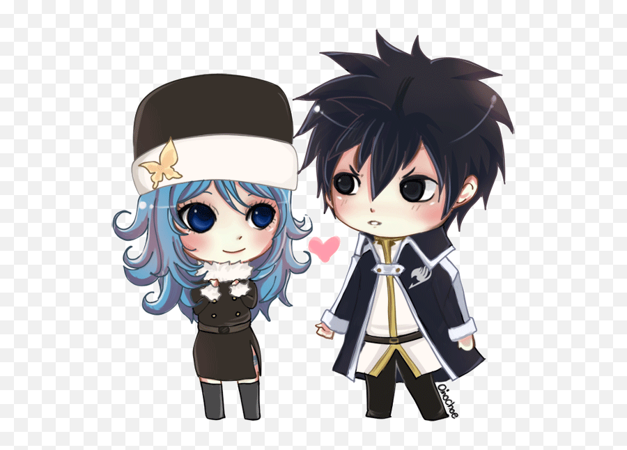 Anime Amino - Chibi Gray And Juvia Png,Anime Chibi Png