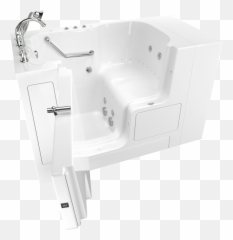Gelcoat Value Series 32x52 - Inch Outward Opening Door Walkin Bathtub With Combination Air Spa And Whirlpool Massage Systems Left Doordrain With Tub American Standard Liberation Bathtub Png,Tub Png