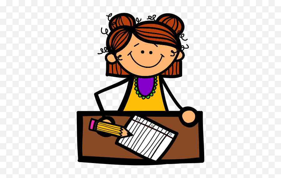 Girl Student Clipart Free Images - Writing Clipart Transparent Png,Student Clipart Png