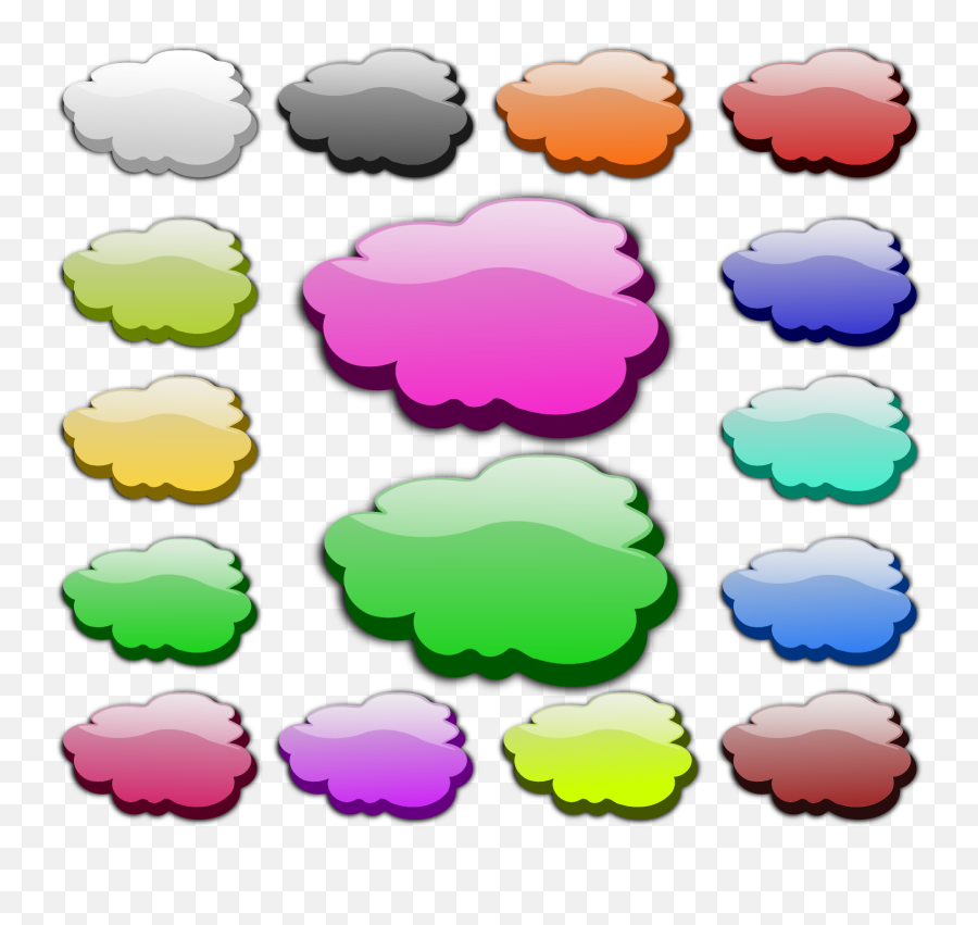 Sky With Clouds Clipart Vector Clip Art Online Royalty - Clouds Colour Cartoon Png,Sky Vector Png