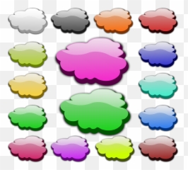 Sky With Clouds Clipart Vector Art Online Royalty - Colour Cartoon png