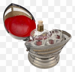 Vintage 1960s Medieval Knight Helmet Liquor Bottle Decanter Shot Glass Bar Set - Knight Helmet Decanter Gin Png,Knight Helmet Png