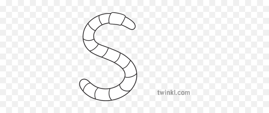 Eyfs Ks1 Worm Earth Letter Shape S Earthworm Black And White - Earthworm Png,Earthworm Png
