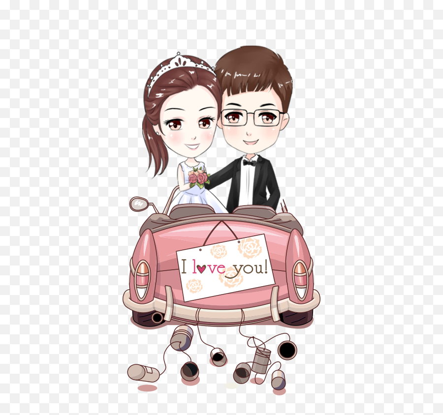 Wedding Art Png - Just Married Wedding Car 4841293 Vippng Just Married Car Cartoon,Married Png