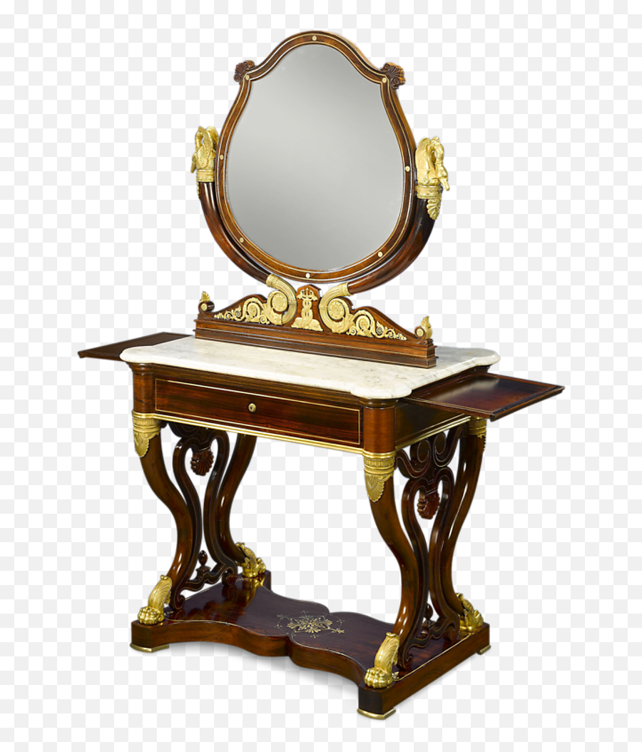French Double Dressing Table - Table Png,End Table Png