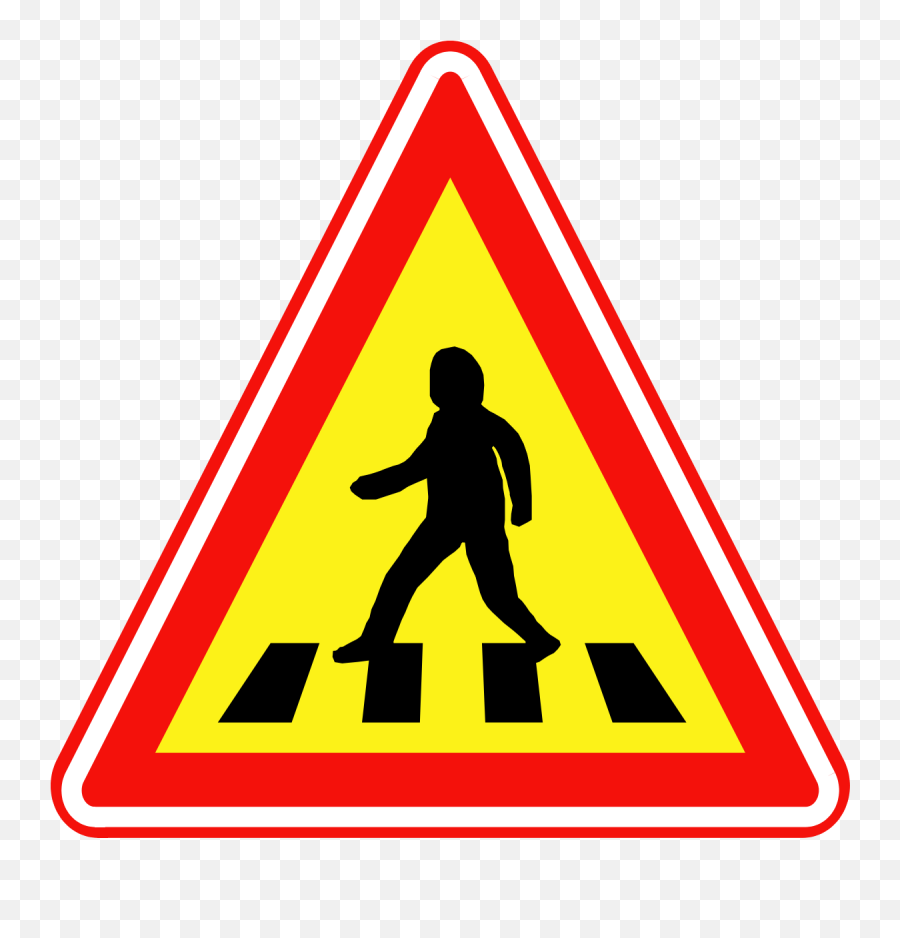 Korean Traffic Sign - Road Sign Zebra Crossing Png,Crosswalk Png