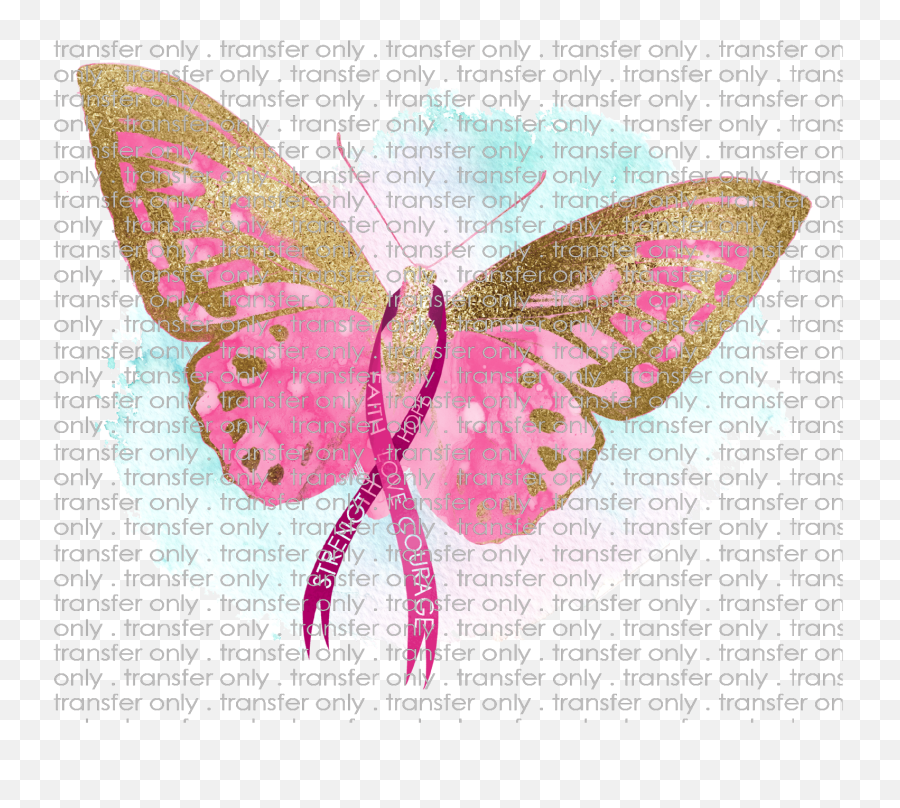 Siser Awr 14 Breast Cancer Awareness Butterfly - Riodinidae Png,Breast Cancer Awareness Png
