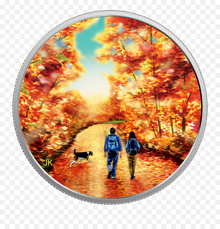 2017 2317 Gram Canada Great Outdoors Sunrise 9999 Silver Proof Coin Glow - Inthedark Edition Coin Png,Orange Glow Png