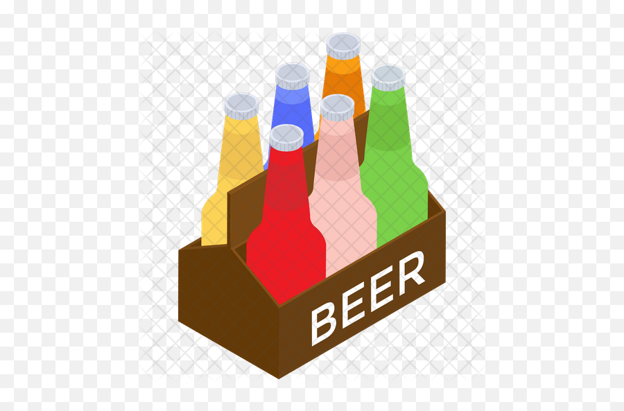 Beer Crate Vector Icon - Graphic Design Png,Beer Vector Png