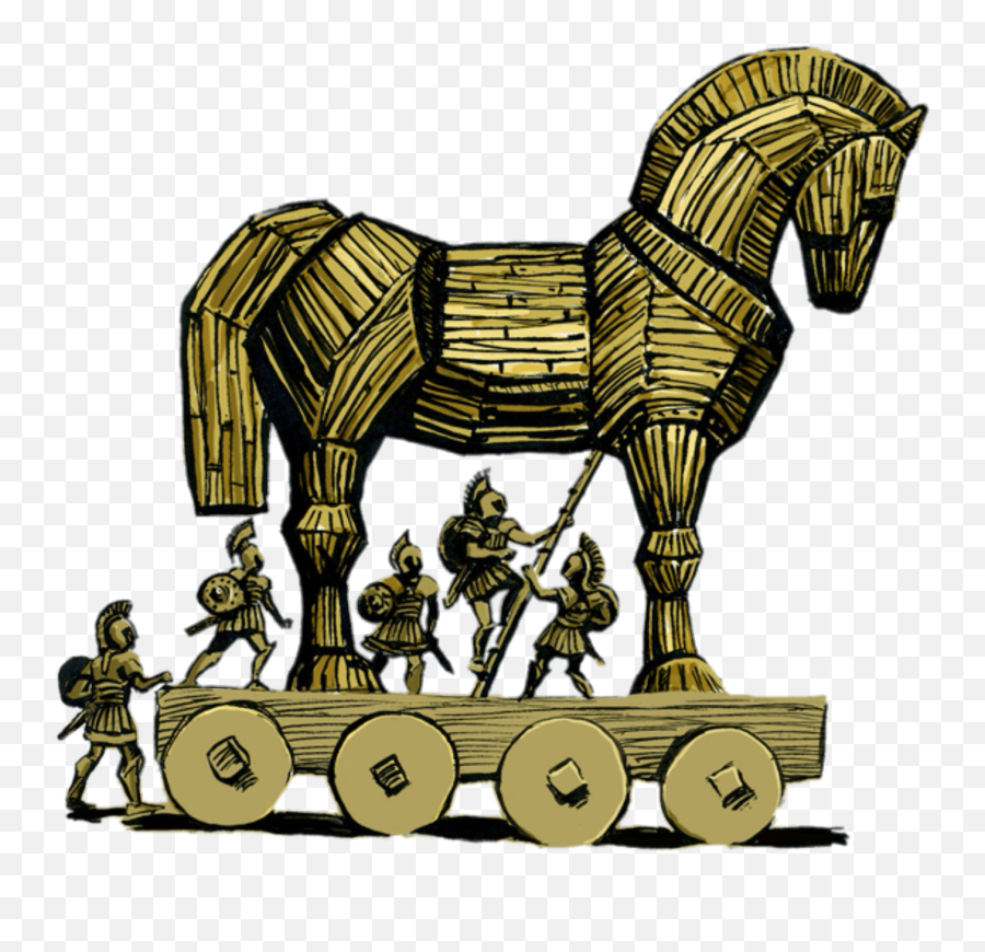 Trojan Horse Illustration Transparent - Trojan Horse Png,Horse Transparent Background