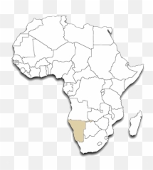 Download Africa Outline Map Namibia - Uganda Location In Africa Png,Africa Map Png