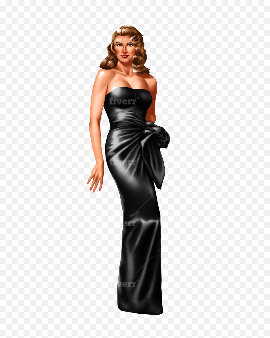 Draw Super Sexy Girl Pin Up - Gown Png,Sexy Girl Png