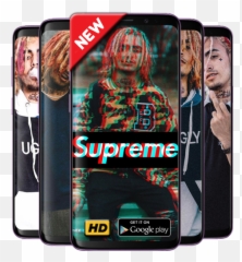 Lil Pump Wallpaper Rapper Hd U2013 Applications Sur Google Play - Supreme Wallpapers For Iphone Png,Lil Pump Png