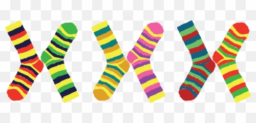 Mismatched Socks Clipart - Down Syndrome Odd Socks Png,Socks Png