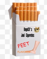 Dogecou0027s Juul Cigarettes Feet Flavored Png In Comments - Pack Of Cigarettes Png,Tobacco Png