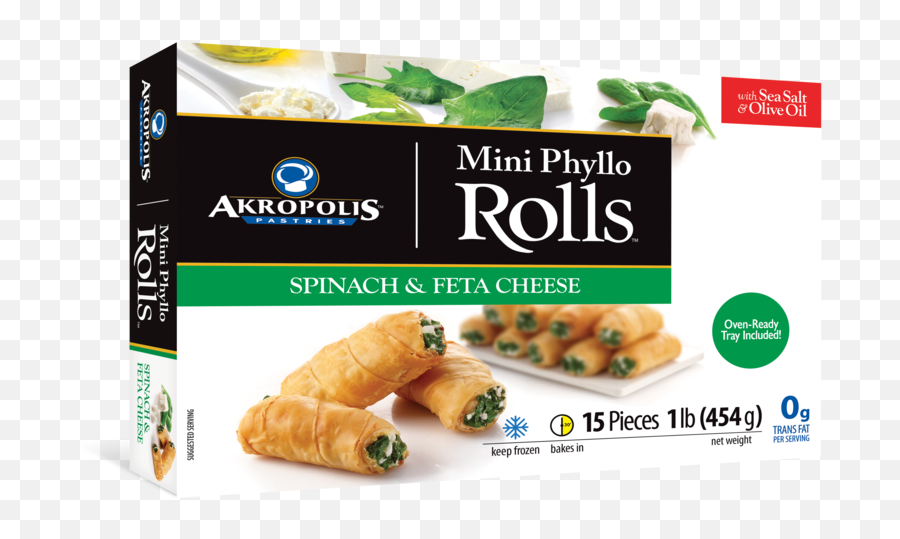 Akropolis Spinach Mini Rolls Png
