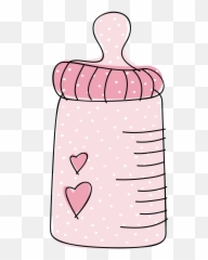 Library Of Baby With A Bottle Image Free Png Files - Pink Baby Bottle Clipart,Baby Bottle Png