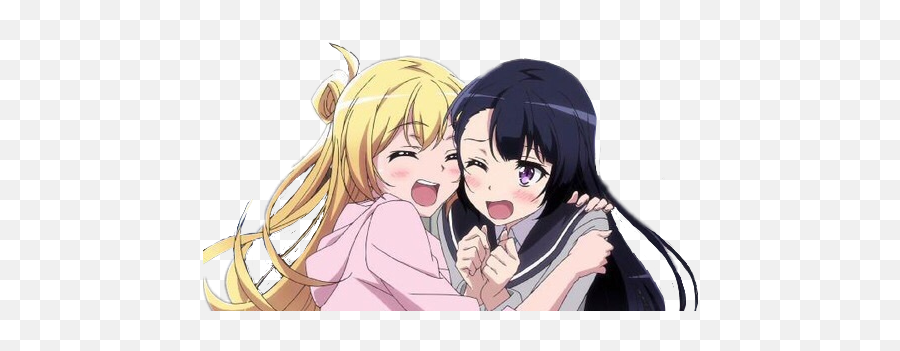 Anime Girls Cute Besties Sticker By Youu0027ll Never Know - Besties Pics Cartoon Girl Png,Anime Girls Transparent