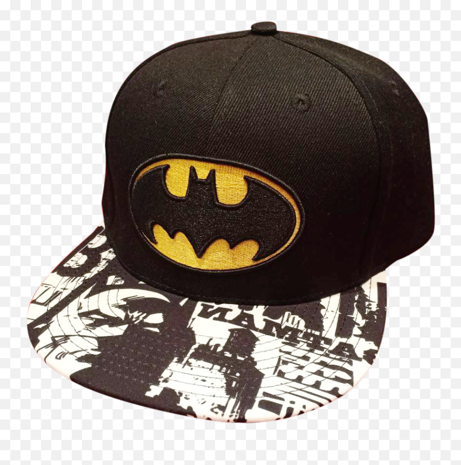Menu0027s Batman Snapback Cap W Gold Logo - Batman Png,Batman Logo Transparent