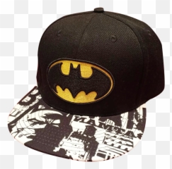 Menu0027s Batman Snapback Cap W Gold Logo - png