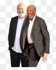 Rob Reiner And Morgan Freeman - Tuxedo Png,Morgan Freeman Png