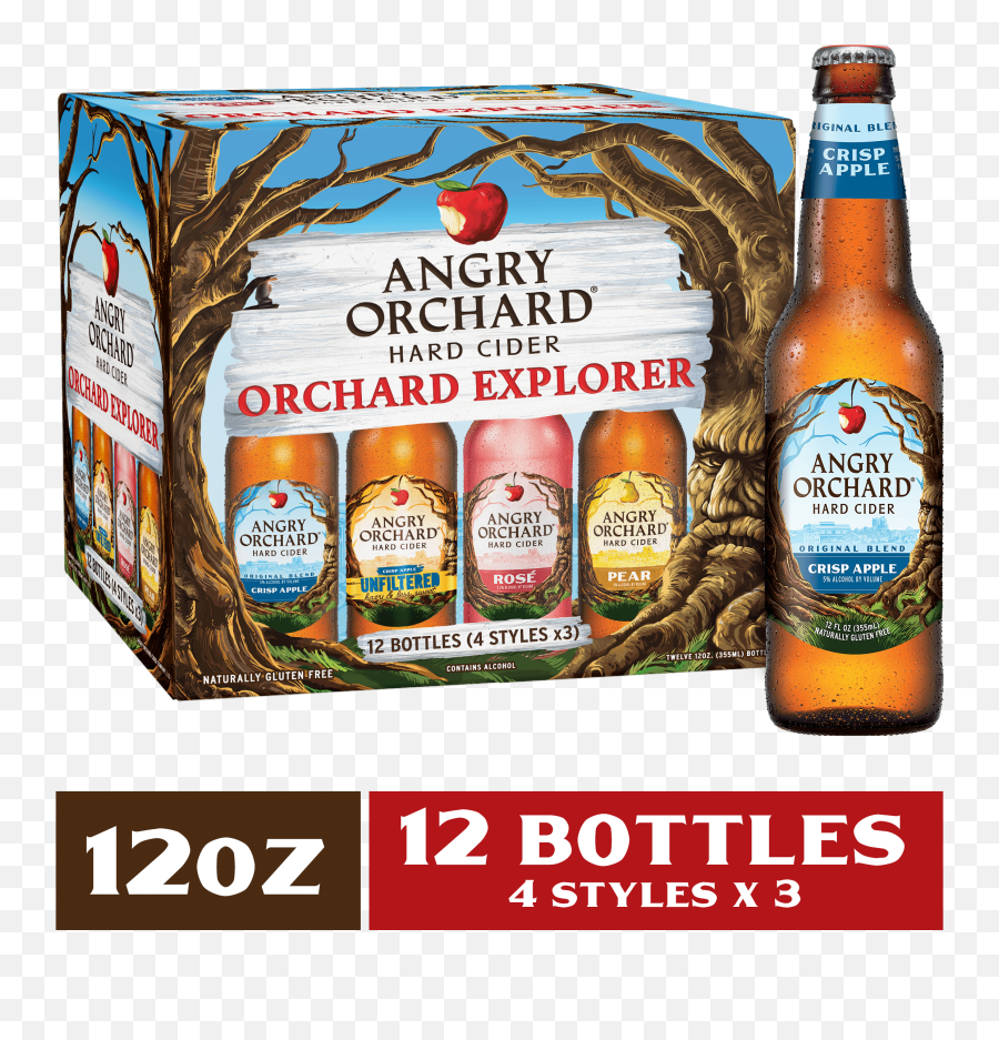 Angry Orchard Hard Cider Variety Pack - Angry Orchard 6 Pack Png,Angry Orchard Logo