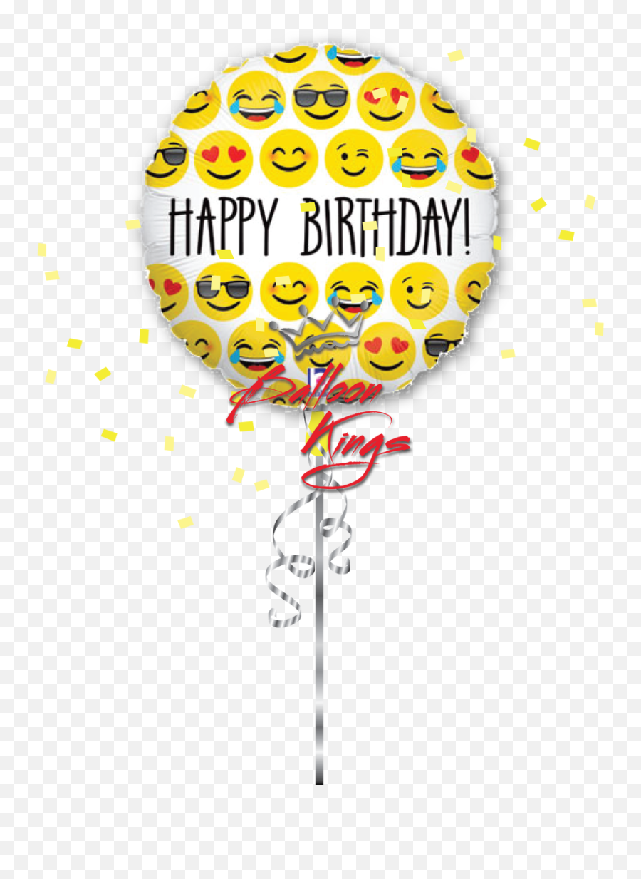 Happy Birthday Emoji Png Image With No - Emoji Happy Birthday Smiley Face,Birthday Emoji Png