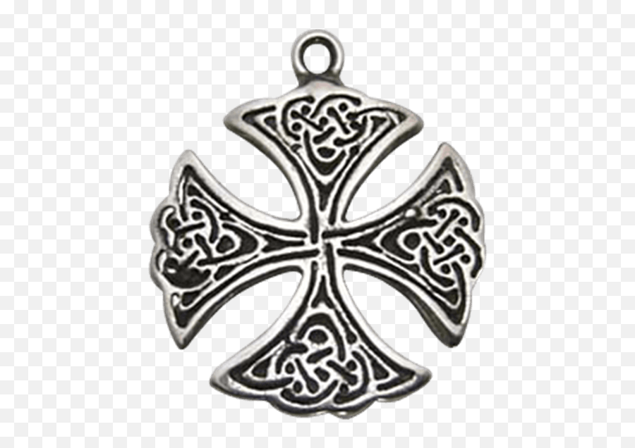 Download Hd Round Celtic Cross Necklace Transparent Png - Locket,Cross Necklace Png