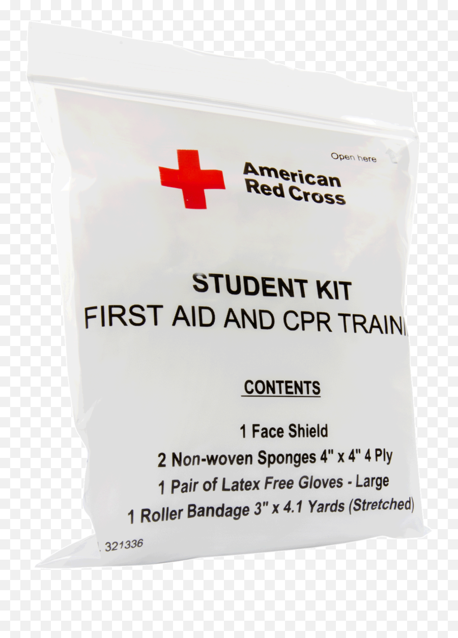 First Aid And Cpr Combination Training Kit With No Splint Pk100 - Flag Png,Red X Transparent