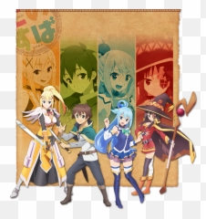 Konosuba - Kazuma Megumin Darkness And Aqua Png,Megumin Png