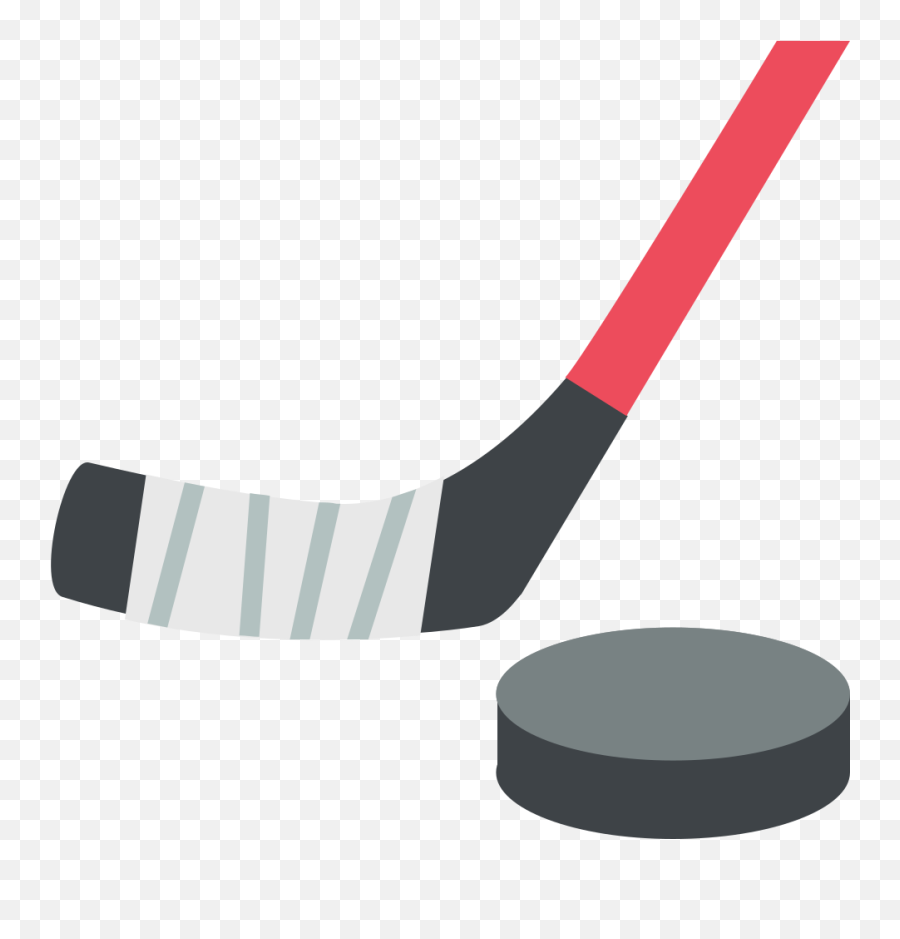 Hockey Emoji Png Clipart - Hockey Stick With Puck,Hockey Puck Png