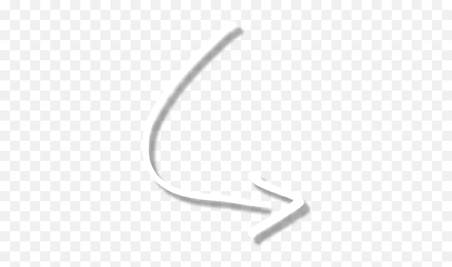 White Curved Arrow Png Picture - Curved White Arrow Transparent,Curved Arrows Png