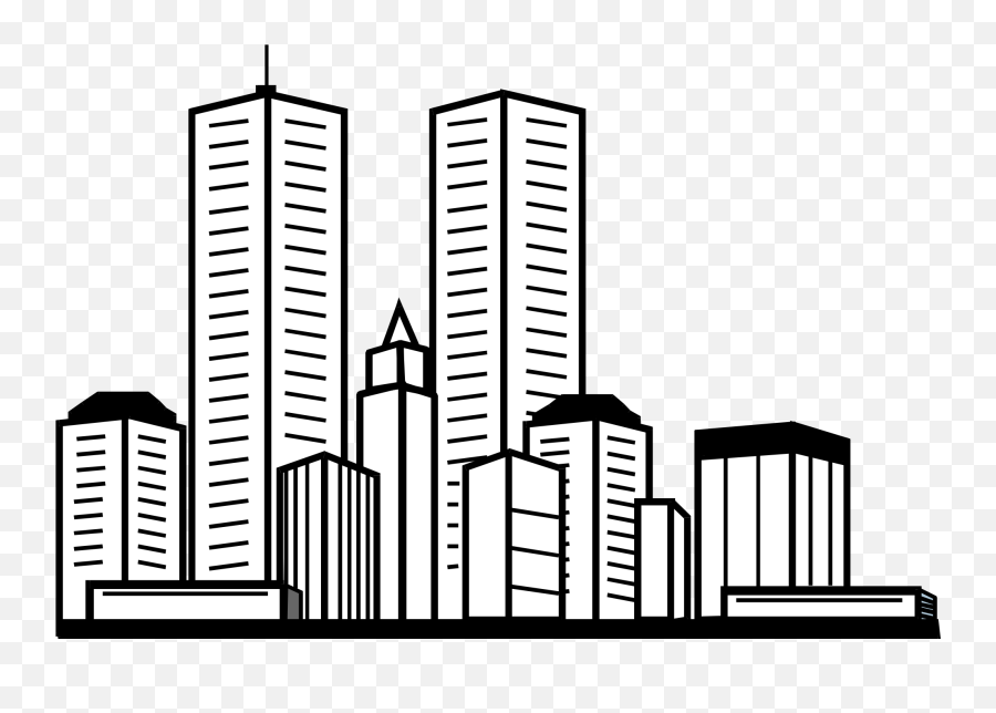 Download Tall Building Silhouette - Transparent Skyscraper Clipart,Building Silhouette Png