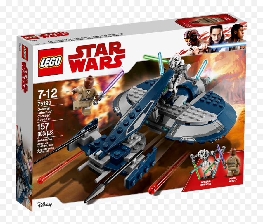 75199 General Grievous Combat Speeder - Clone Star Wars Lego Sets Png,Mace Windu Png