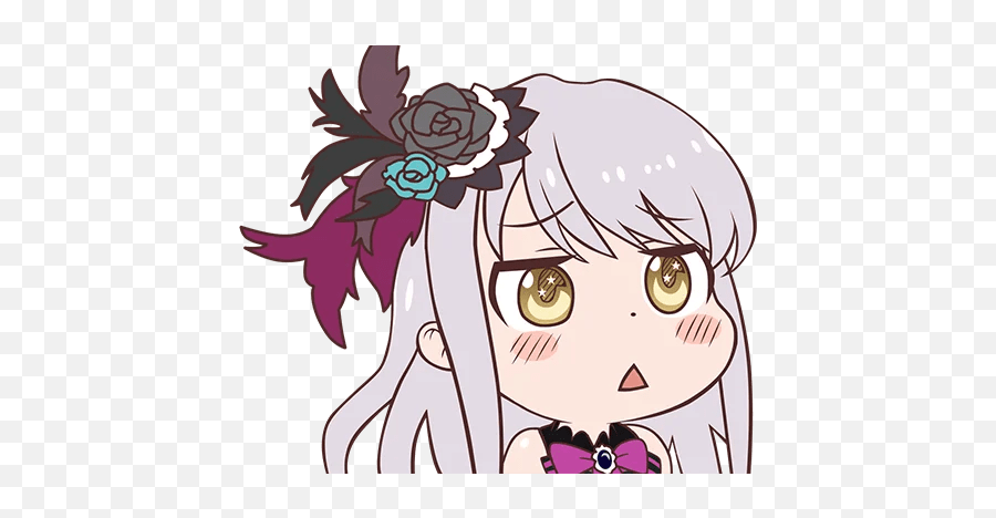 Yukina Minato U2014 Bang Dreamu201d Stickers Set For Telegram - Ohayou Yukina Png,Minato Transparent