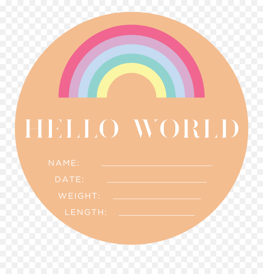 Rainbow Baby Announcement Plaque - Color Gradient Png,Etch A Sketch Logo