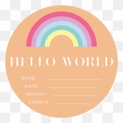 Rainbow Baby Announcement Plaque - Color Gradient Png,Etch A Sketch Logo