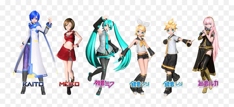 Project Diva Future Tone - Hatsune Miku All Characters Png,Hatsune Miku Transparent Background