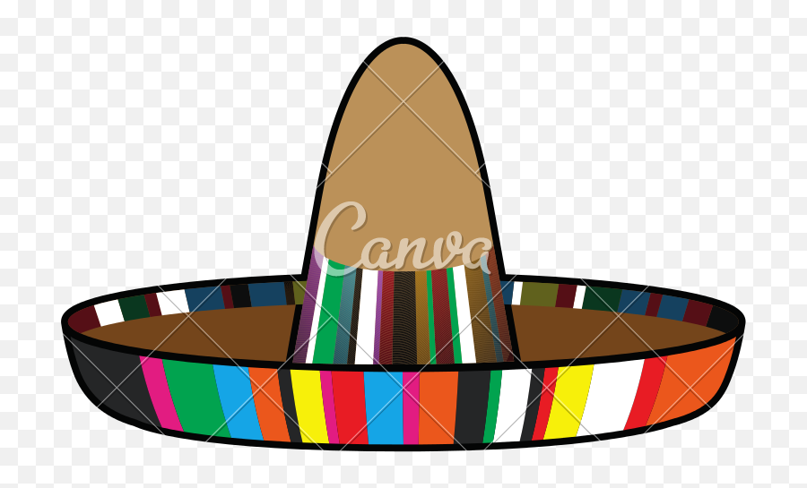 Isolated Mexican Hat - Icons By Canva Clip Art Png,Mexican Hat Png