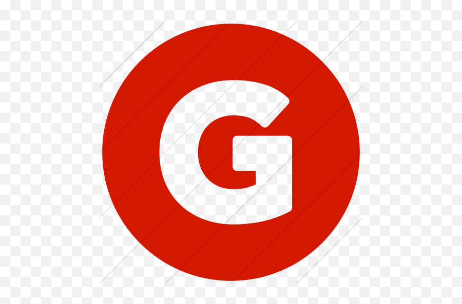 Simple Red Encircled Solid Capital G Icon - Blue Capital G Blue Icon Png,G+ Icon Png