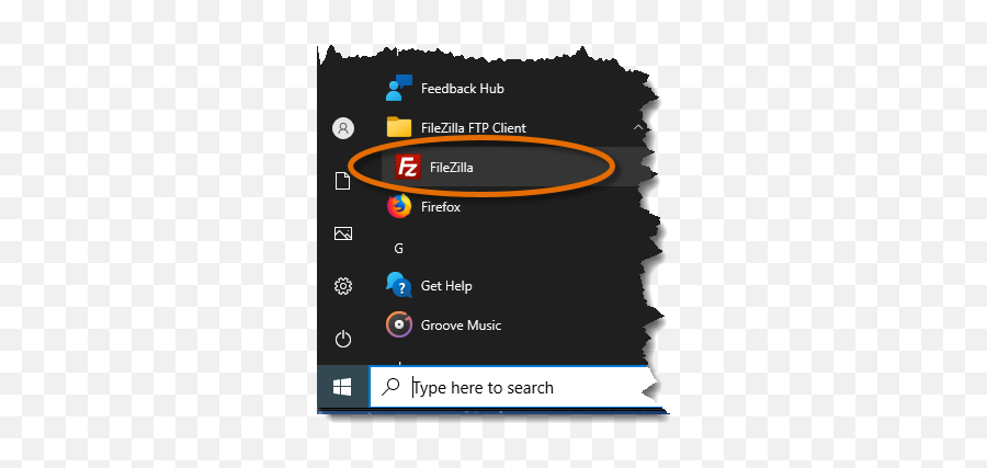 Transfer Files Using Filezilla Itcornell - Dot Png,Windows 10 Start Button Icon Download