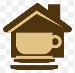 House Icon With A Coffee Cup Clipart - Full Size Clipart Coffee House Icon Png,Cafe Icon Png