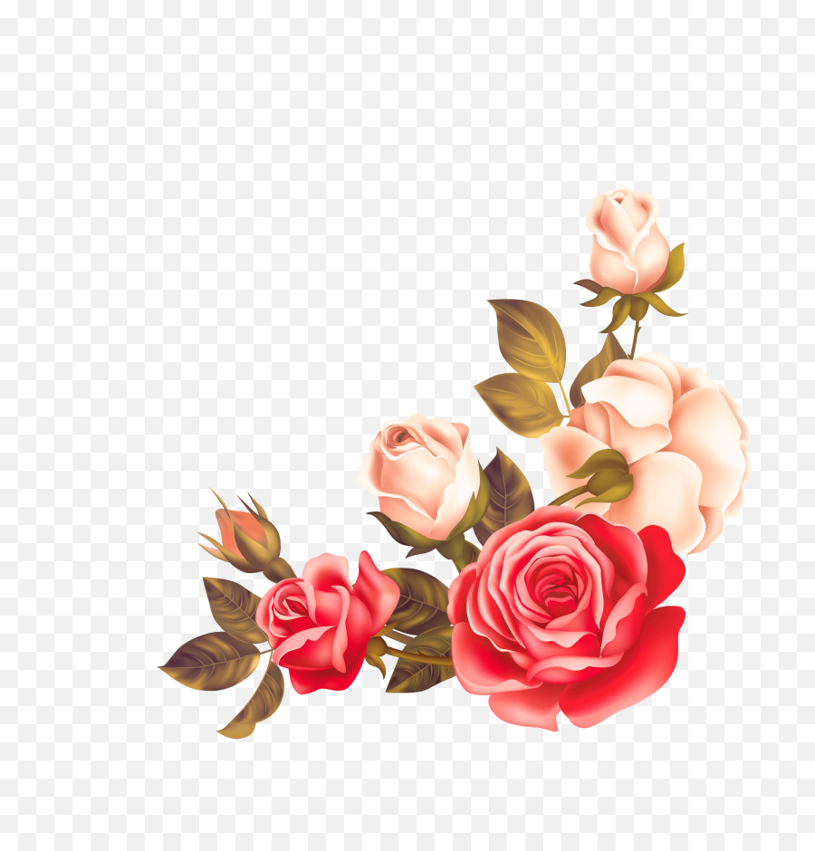Bouquet Of Flowers Png Image Free - Vector Flower Border Png,Flower Bunch Png