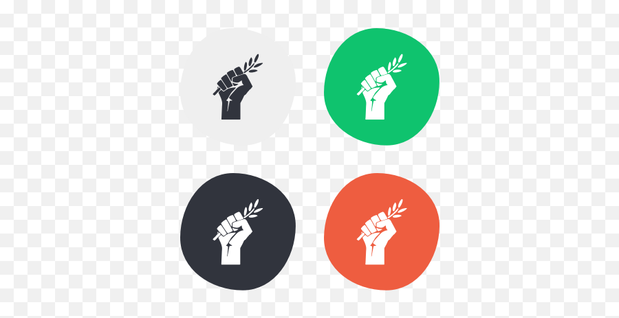 Hand Fist By V Dribbble - Language Png,Fist Flat Icon