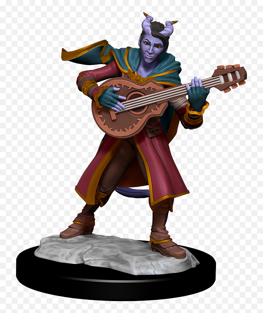 Wizkids Nolzuru0027s Marvelous Miniatures Tiefling Bard Female - Female Tiefling Bard Png,Tiefling Icon