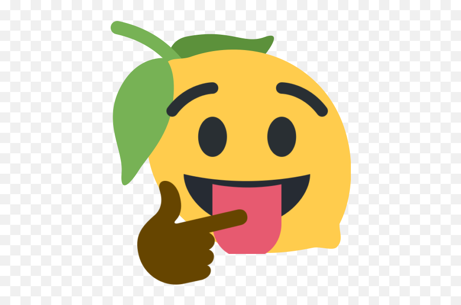 Sticking Tongue Out With Eyes Wide Open - Discord Lemon Emoji Png,Tongue Out Emoji Png